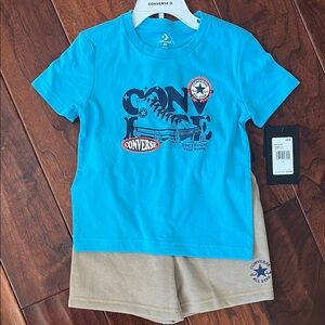 Converse Kids Teal Graphic Tee
